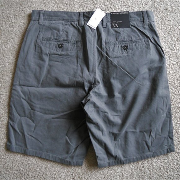 Banana Republic Aiden Slim Fit Shorts size 33 Grey - Picture 3 of 4